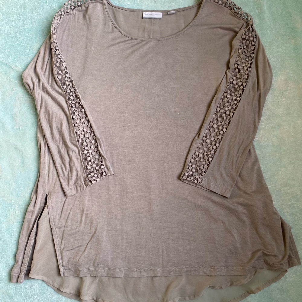 New York & Co Grey Long Sleeve Size L